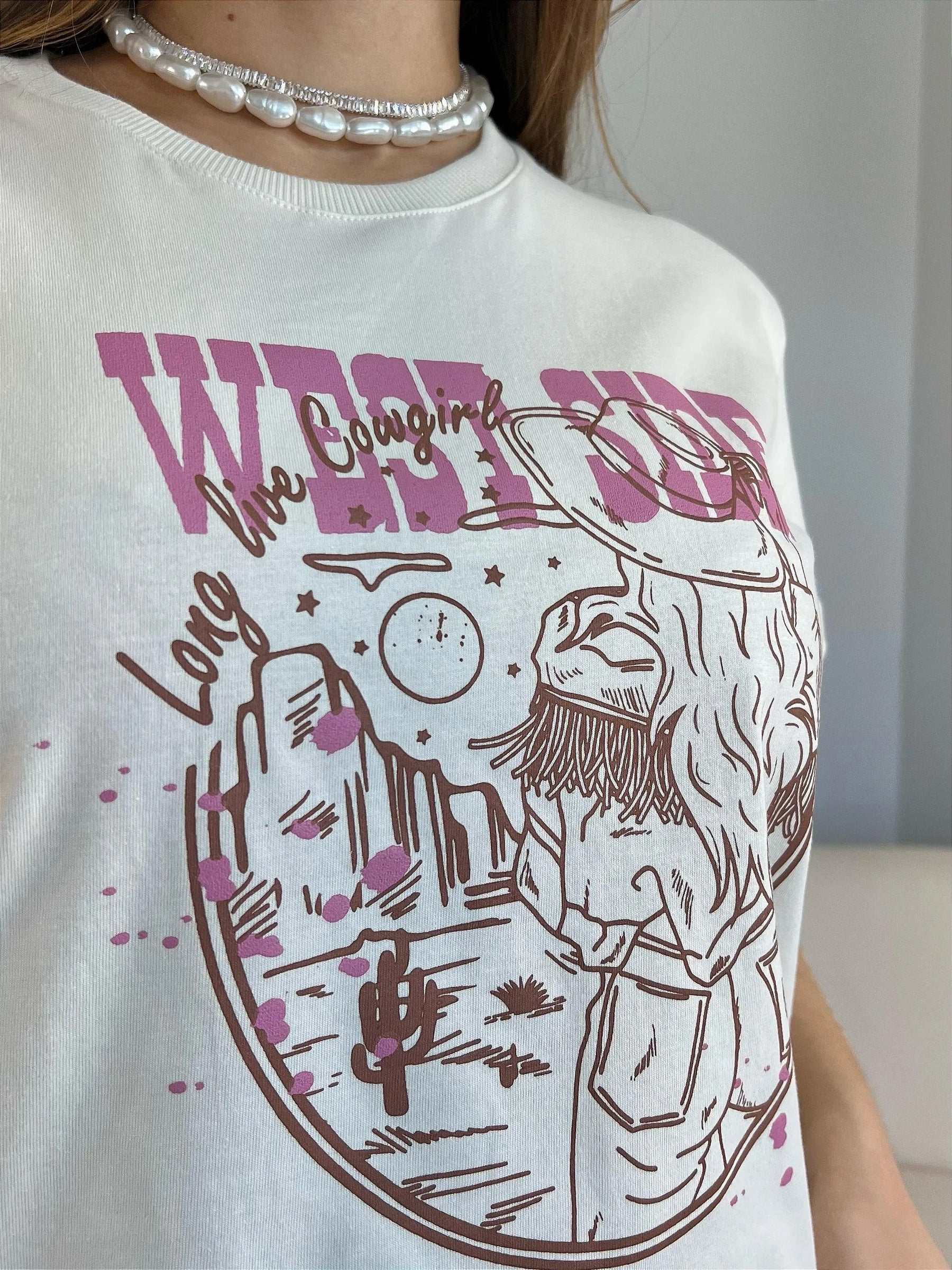 T-SHIRT WEST SIDE - BEGE NATURAL