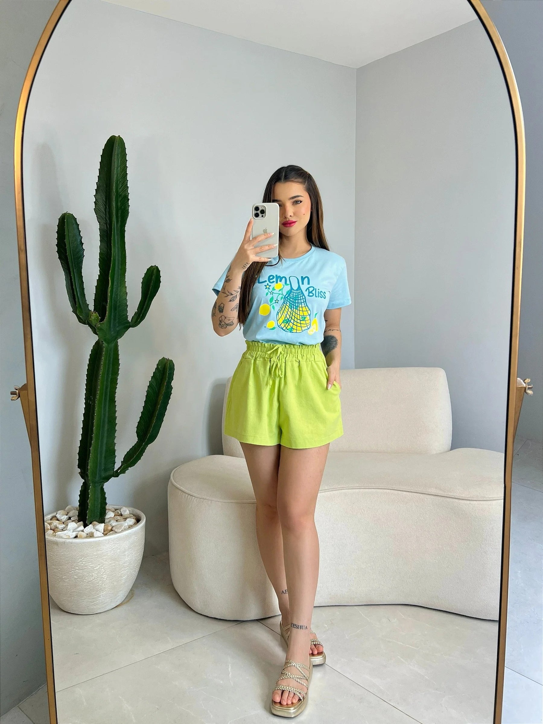 T-SHIRT LEMON BLISS - ALGODÃO DOCE