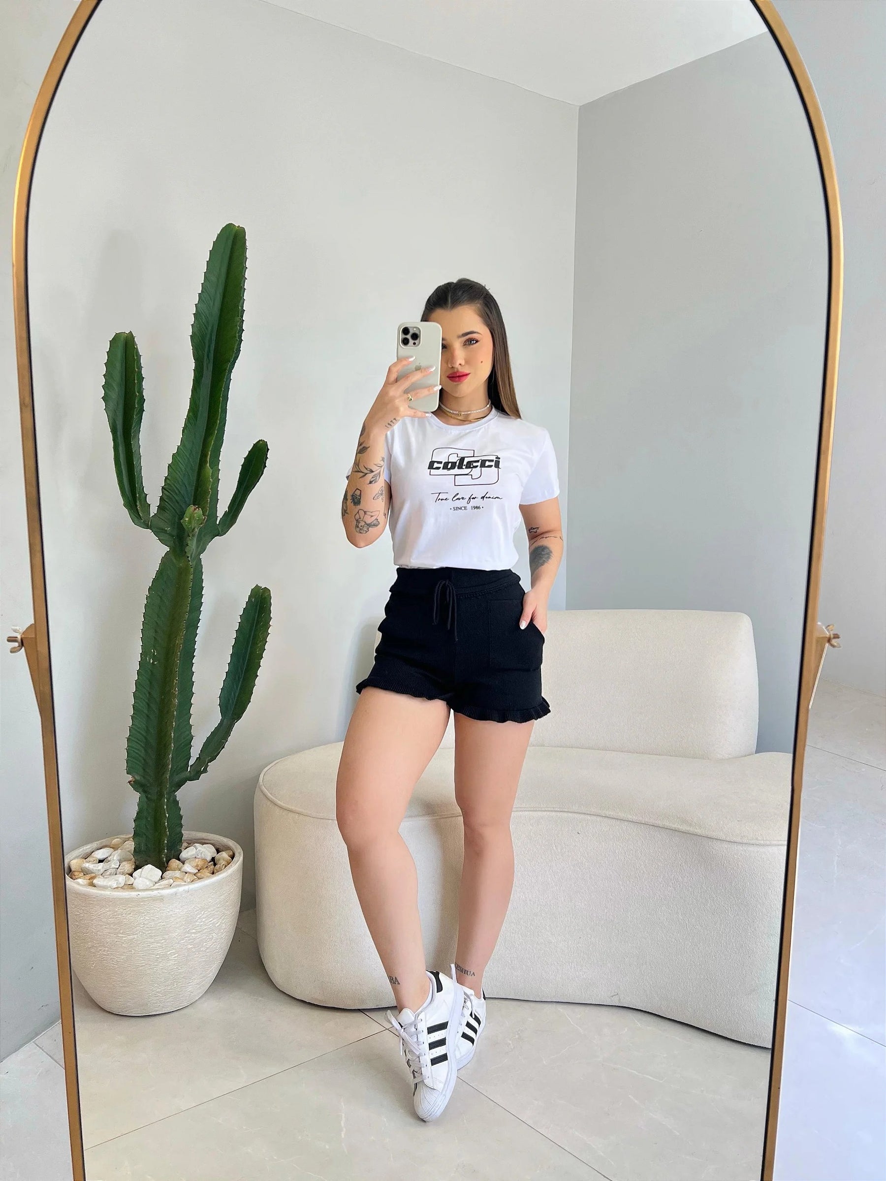 T-SHIRT COLCCI TRUE LOVE - BRANCO