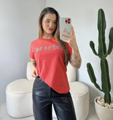 T-SHIRT BORBOLETAS C/STRASS - FRUTA DOCE