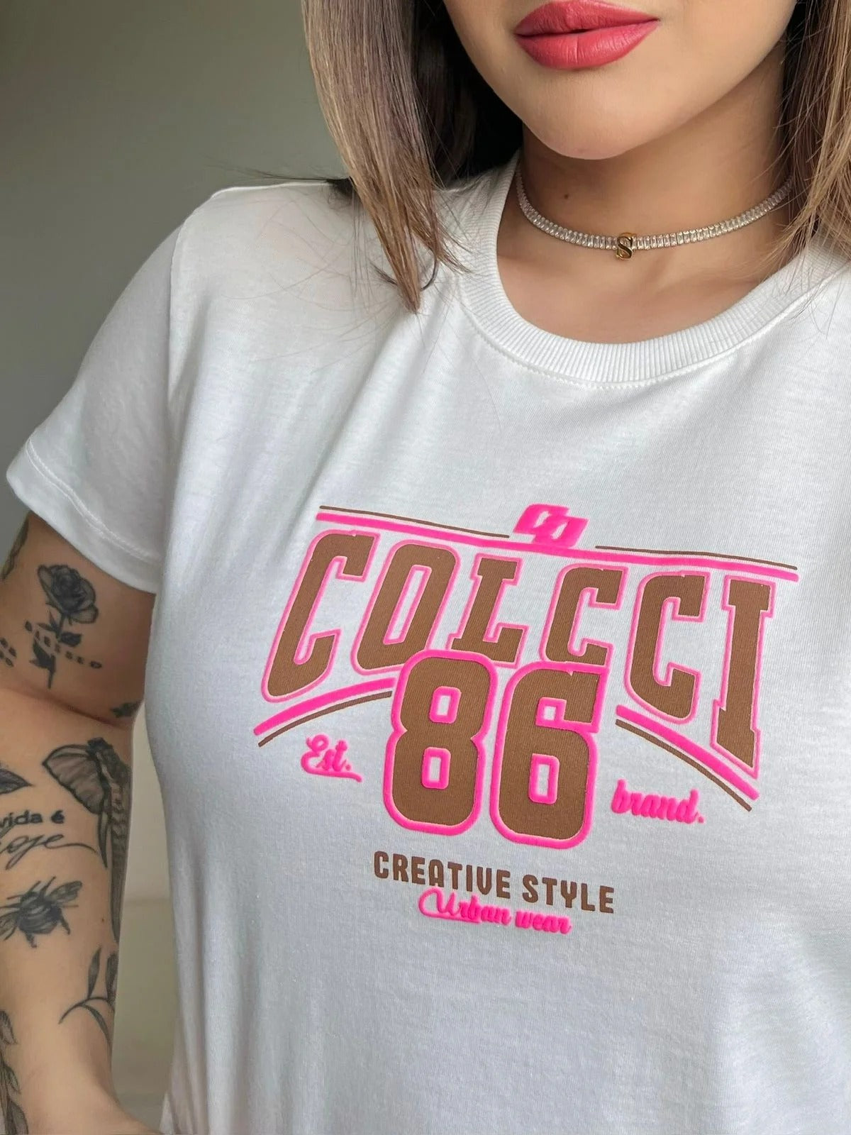 T-SHIRT COLCCI 86 CREATIVE - OFF WHITE