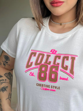 T-SHIRT COLCCI 86 CREATIVE - OFF WHITE