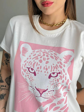 T-SHIRT ONÇA - OFF WHITE