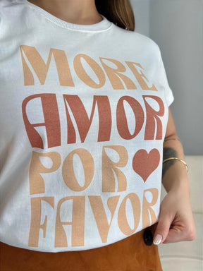 T-SHIRT AMORE AMOR - OFF WHITE