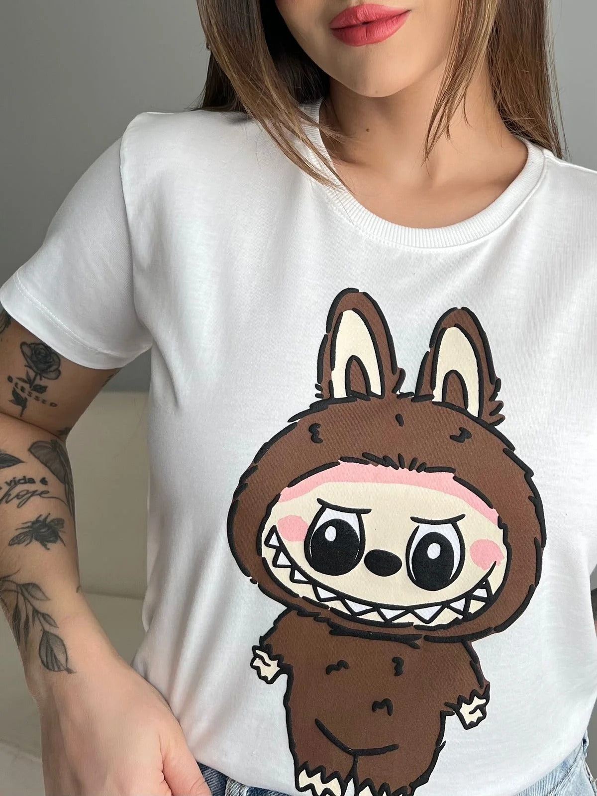 T-SHIRT LABUBU - OFF WHITE