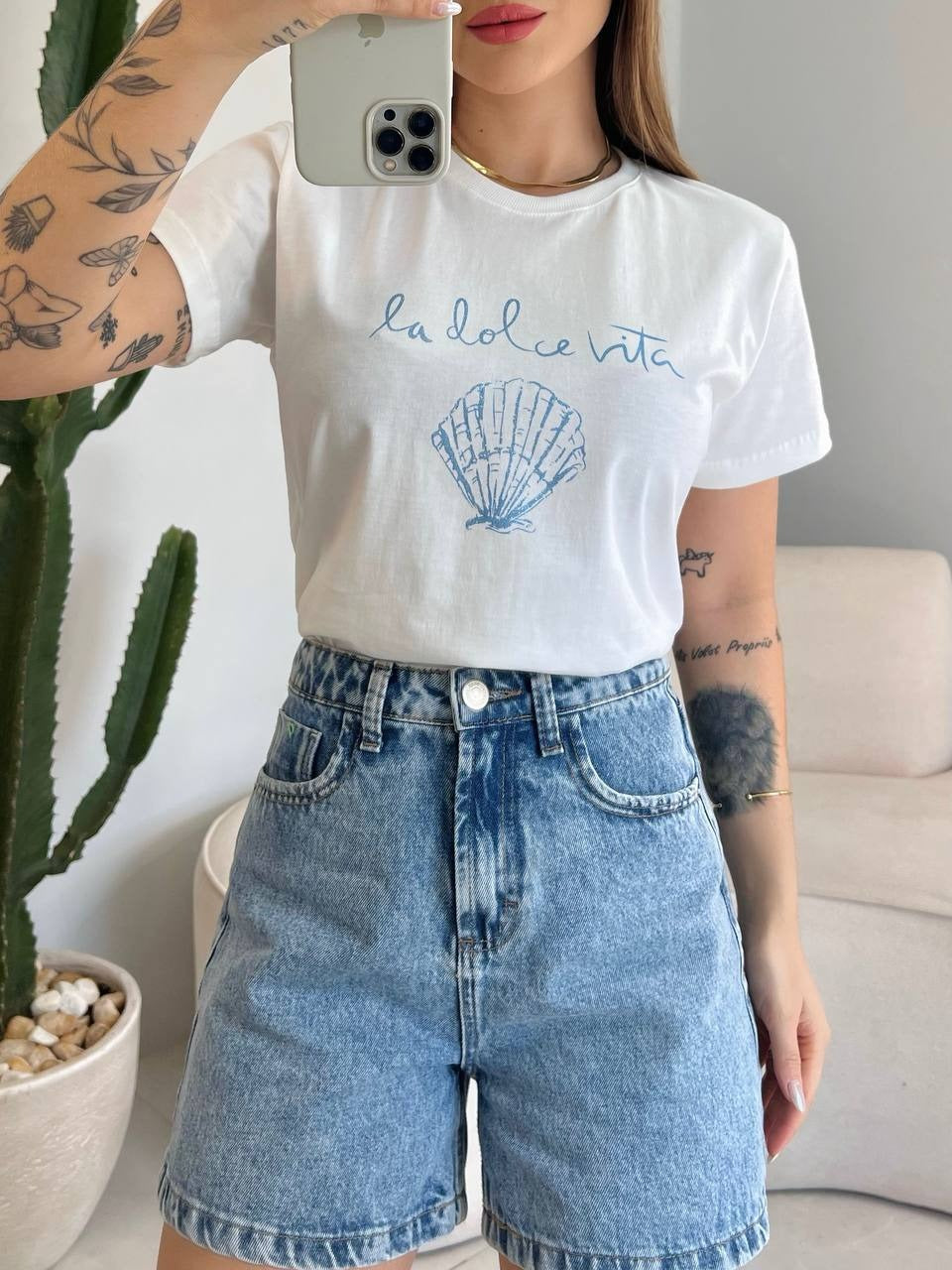 T-SHIRT LA DOCE VITA - OFF WHITE