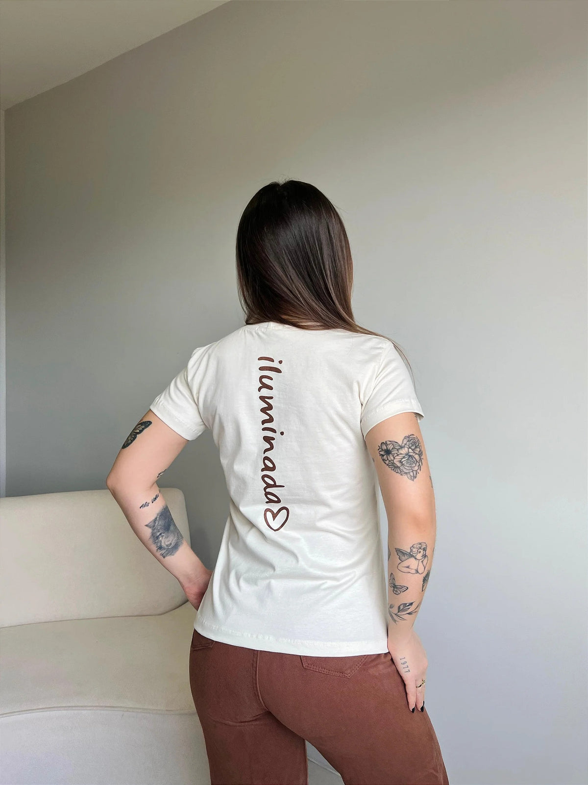 T-SHIRT ILUMINADA - BEGE NATURAL